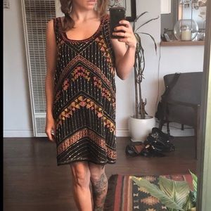 Free people Beaded Mini Dress